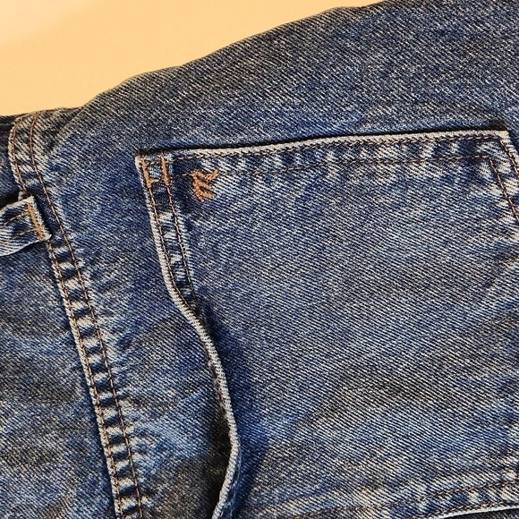 Madewell Stretch Denim A-Line Skirt Button Up Women's Sz 27 EUC NICE! - Picture 6 of 10